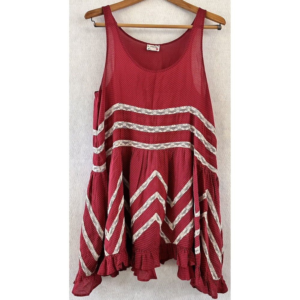 Free People Boho Nightie Slip Dress Romantic Lace Hippie S Cottagecore